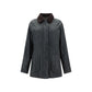 Bicolor Cotton Full-Length Jacket