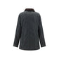 Bicolor Cotton Full-Length Jacket
