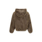 Brown Faux Fur Sweatshirt
