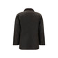 Bicolor Cotton Full-Length Jacket