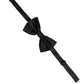 Men Black 100% Silk Adjustable Neck Papillon Bow Tie