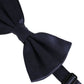 Dark Blue 100% Silk Adjustable Neck Papillon Bow Tie