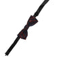 Men Blue Red Paisley Adjustable Neck Papillon Bow Tie