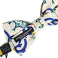 Men Multicolor Majolica Adjustable Neck Papillon Bow Tie