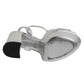 Silver Logo Ankle Strap Heels Sandals Shoes