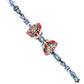 Men Multicolor Majolica Adjustable Neck Papillon Bow Tie