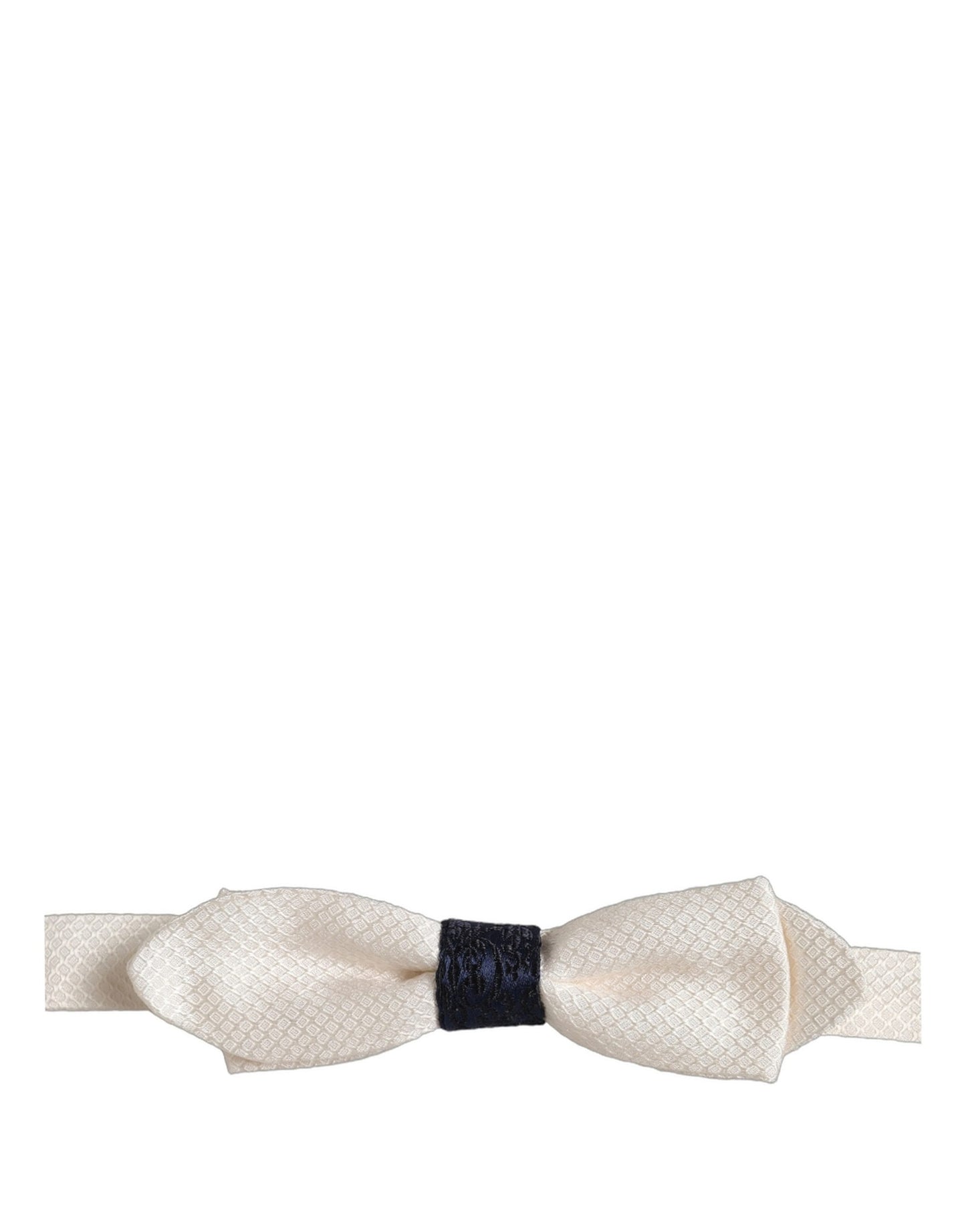 Men White 100% Silk Adjustable Neck Papillon Bow Tie