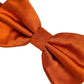 Men Orange 100% Silk Adjustable Neck Papillon Bow Tie