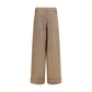 Beige Wool Oves Aries Casual Pants
