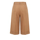 Beige Viscose Women Shorts