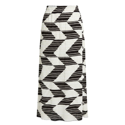 White Polyester Women Skirt
