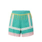 Green Cotton Women Shorts