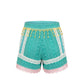 Green Cotton Women Shorts