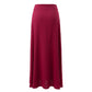Red Viscose Women Skirt