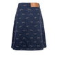 Blue Cotton Women Skirt