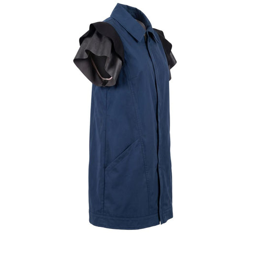 Blue Polyester Women Jacket