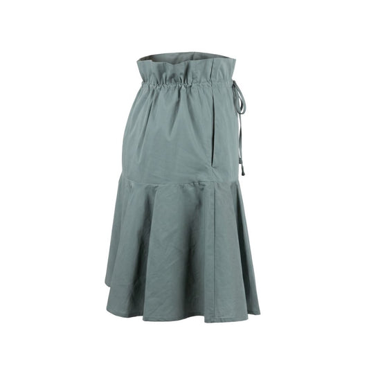 Green Cotton Women Skirt