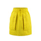 Yellow Polyamide Women Skirt