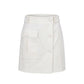 White Viscose Women Skirt
