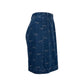 Blue Cotton Women Skirt