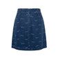 Blue Cotton Women Skirt