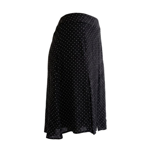 Black Viscose Women Skirt