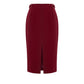 Red Polyester Women Skirt