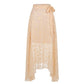 Beige Polyester Womens Skirt