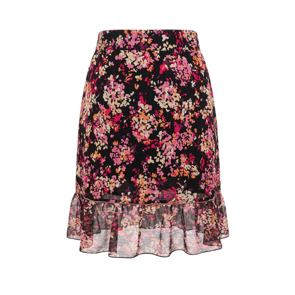 Pink Polyester Women Skirt