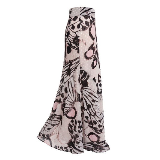 Pink Polyester Women Skirt