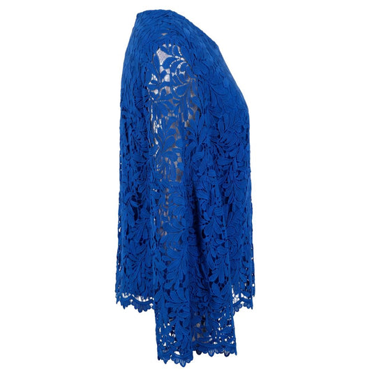 Blue Polyester Women Shirt
