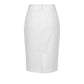 White Polyester Women Skirt