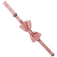 Men Light Pink 100% Silk Adjustable Neck Papillon Bow Tie