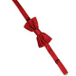 Men Red 100% Silk Adjustable Neck Papillon Bow Tie