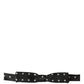 Black White Polka Dot Adjustable Neck Papillon Bow Tie