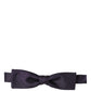 Men Violet 100% Silk Adjustable Neck Papillon Bow Tie