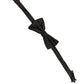 Men Black 100% Silk Adjustable Neck Papillon Bow Tie