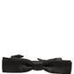 Men Black 100% Silk Adjustable Neck Papillon Bow Tie