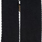 Men Black 100% Silk Adjustable Men Tied Necktie Tie