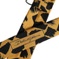 Men Black Yellow Patterned Adjustable Tied Necktie Tie