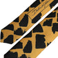 Men Black Yellow Patterned Adjustable Tied Necktie Tie