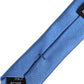 Men Blue 100% Silk Satin Adjustable Tied Necktie Tie