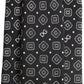 Men Black DG Logo 100% Silk Adjustable Tied Necktie Tie