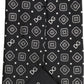 Men Black DG Logo 100% Silk Adjustable Tied Necktie Tie