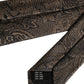 Men Brown Paisley 100% Silk Adjustable Tied Necktie Tie