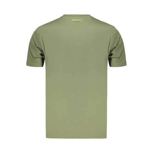 Green Cotton Men's T-Shirt