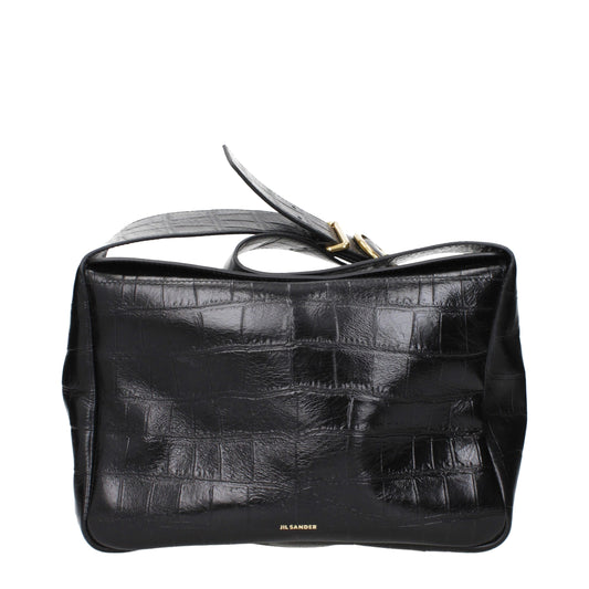 Black Leather Crossbody Bag