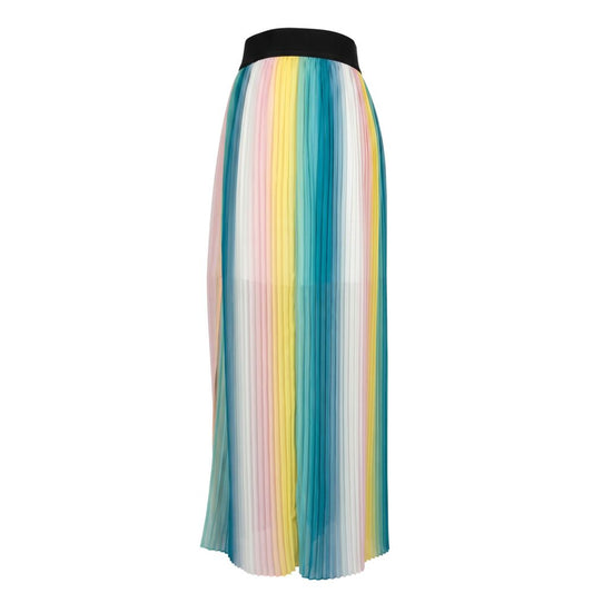 Pink Polyester Women Skirt
