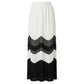 White Polyester Women Skirt