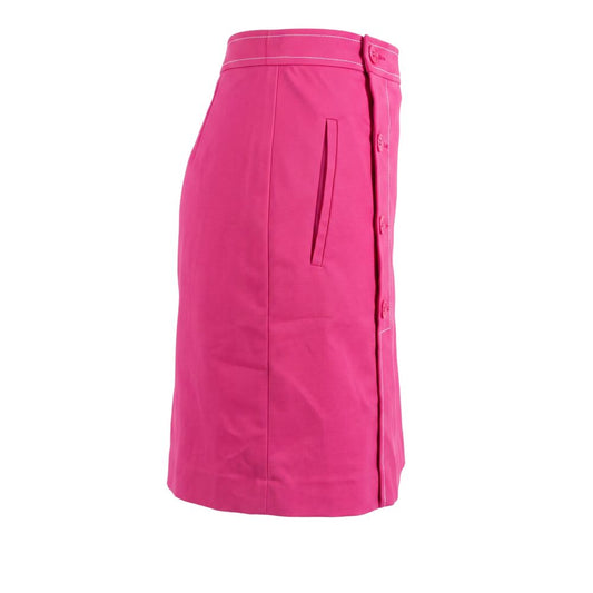 Pink Cotton Women Skirt